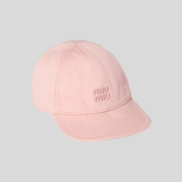 미우미우 드릴 베이스볼 캡