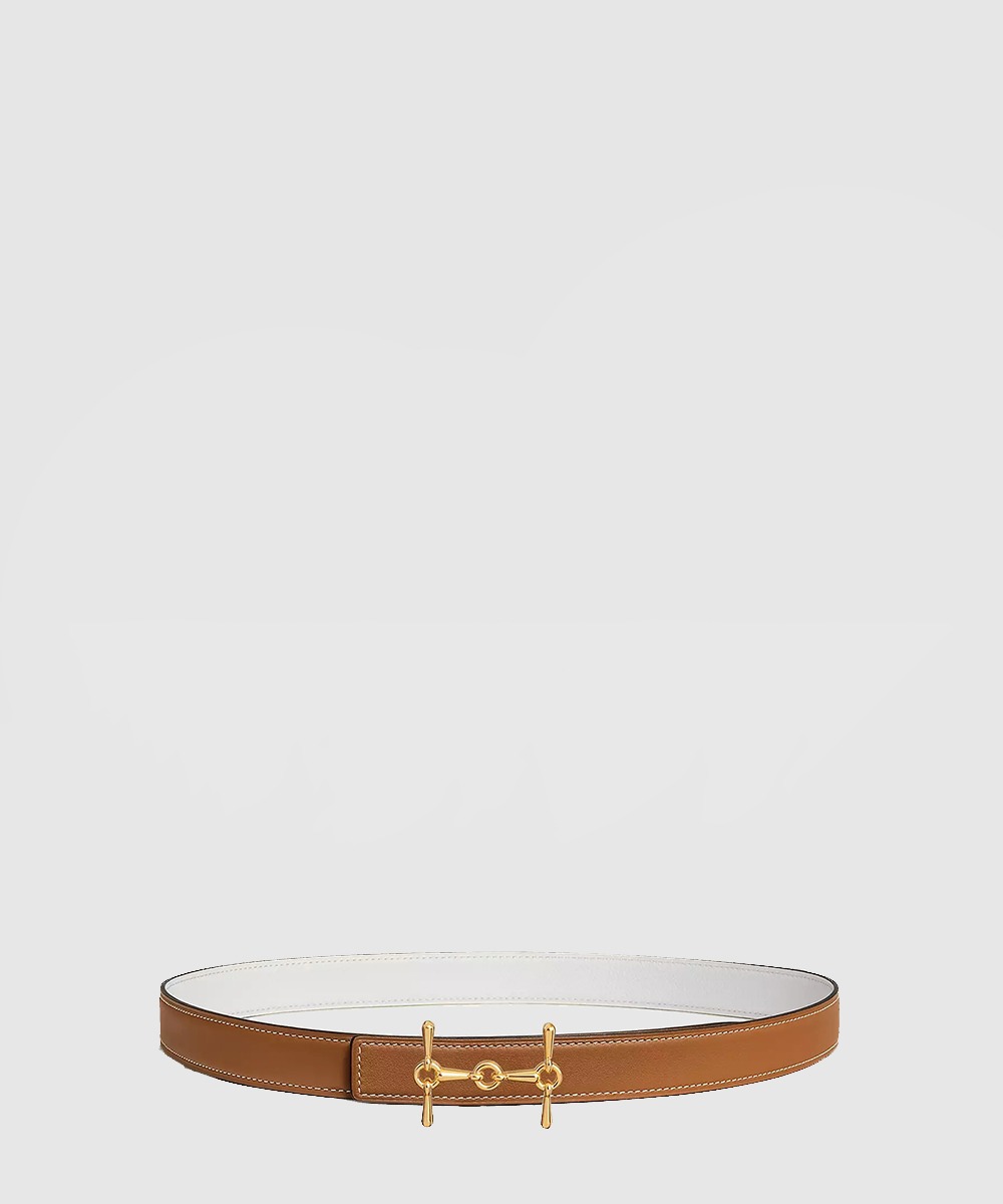 에르메스 H Equestre 벨트 버클 리버서블 가죽 스트랩