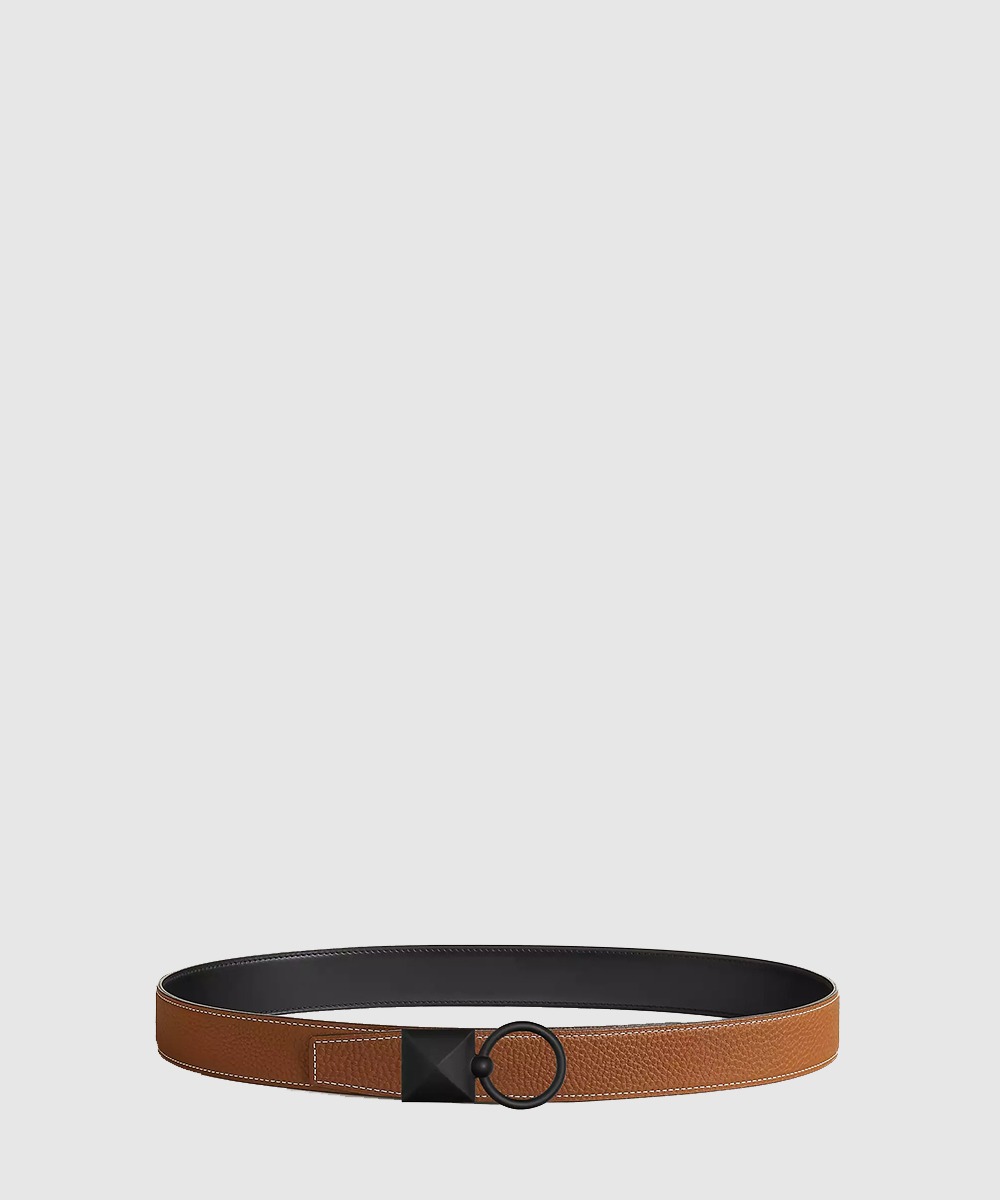 에르메스 Medor XO 벨트 버클 리버서블 가죽 스트랩