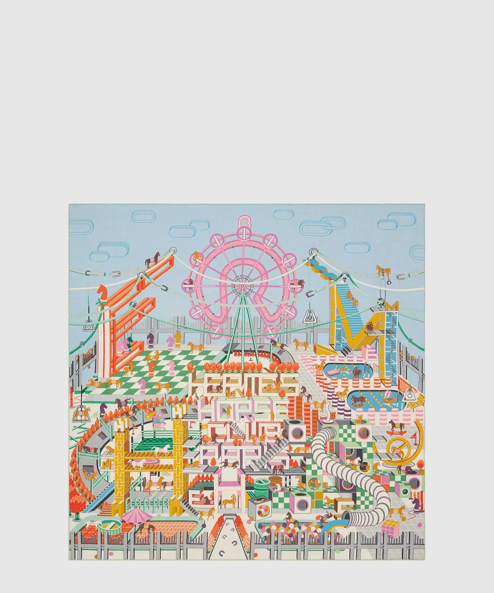 에르메스 Horse Racing Club 숄140