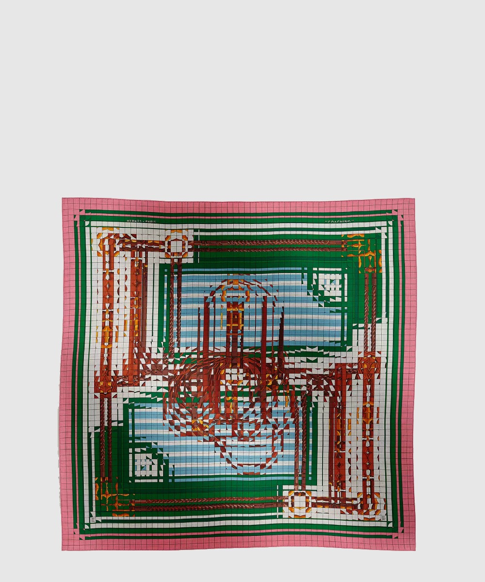 에르메스 Coaching Deja-Vu 숄 140