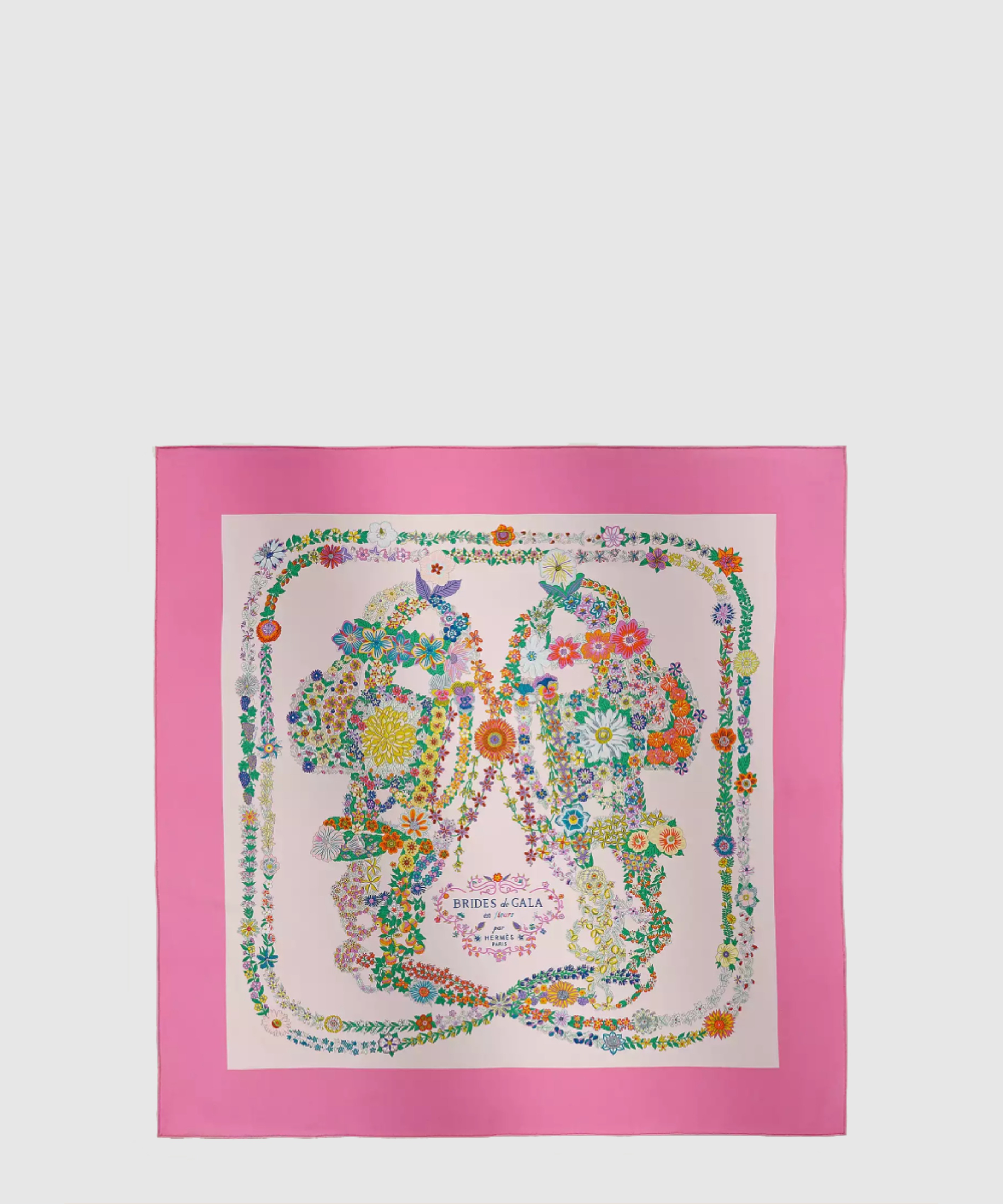 에르메스 Brides de Gala en Fleurs 스카프 90