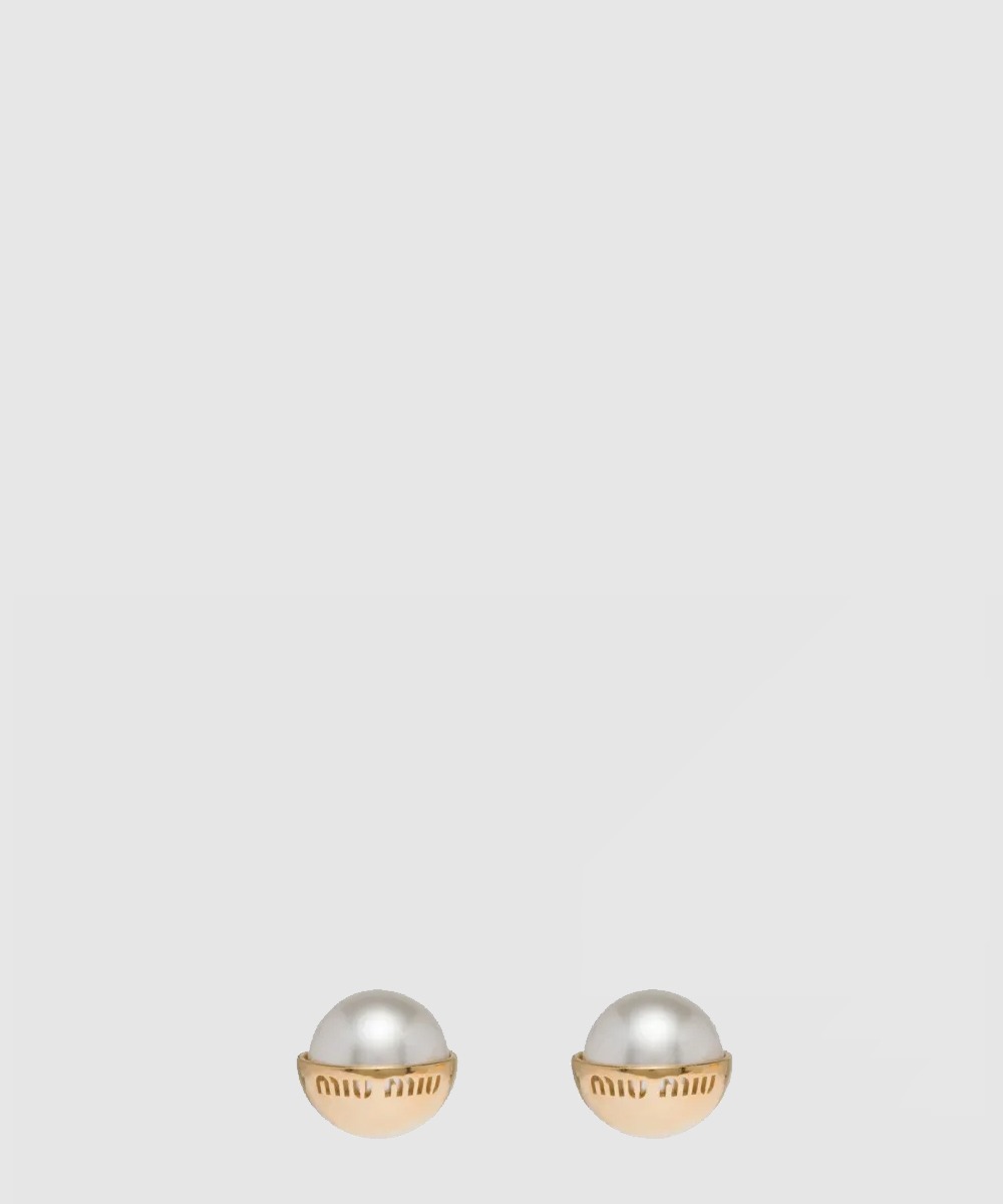 미우미우 진주 귀걸이 5JO909