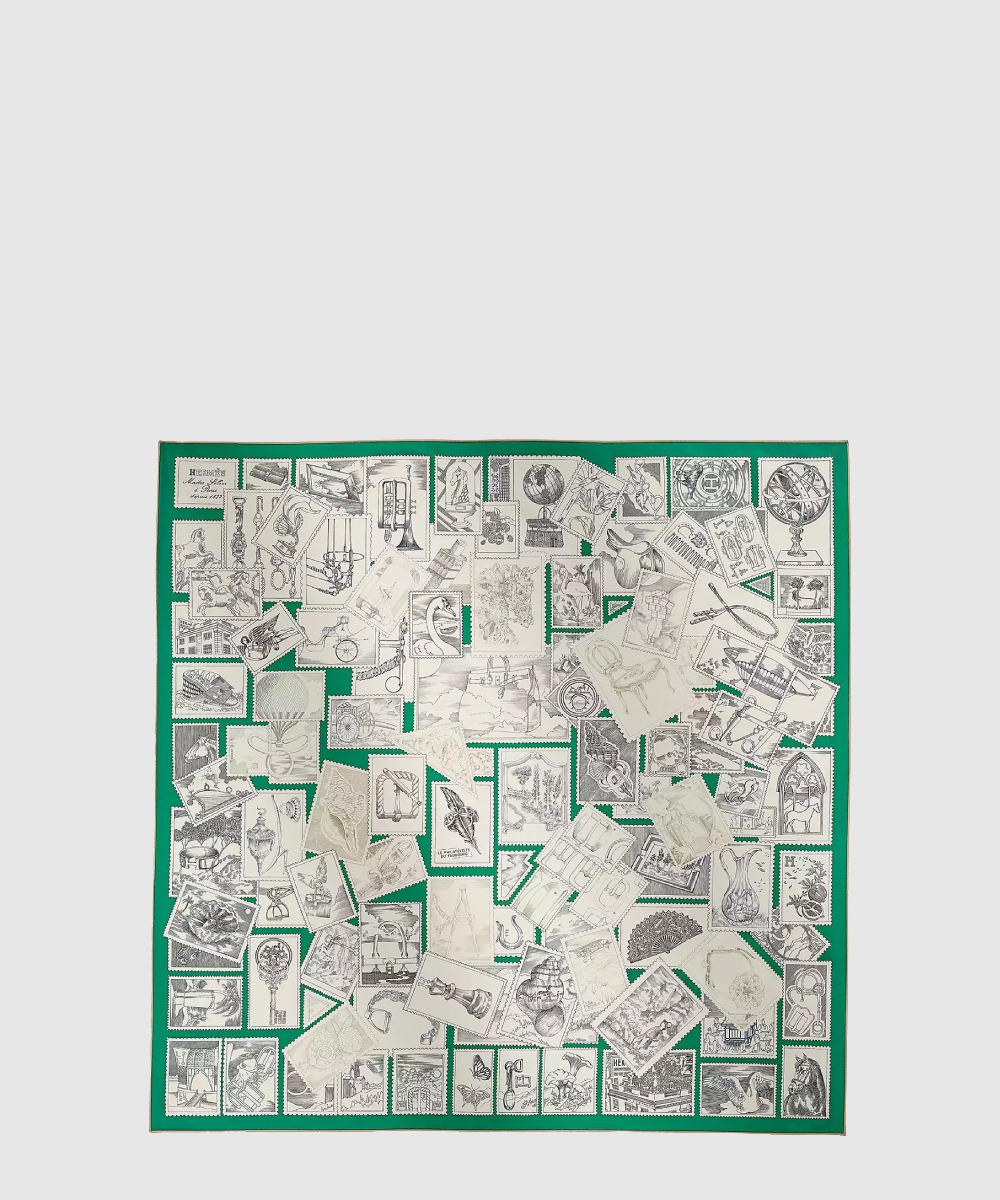 에르메스 포부르그의 우표 수집가 스카프 90