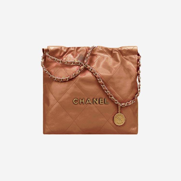 샤넬 22백 스몰 베이지 골드 