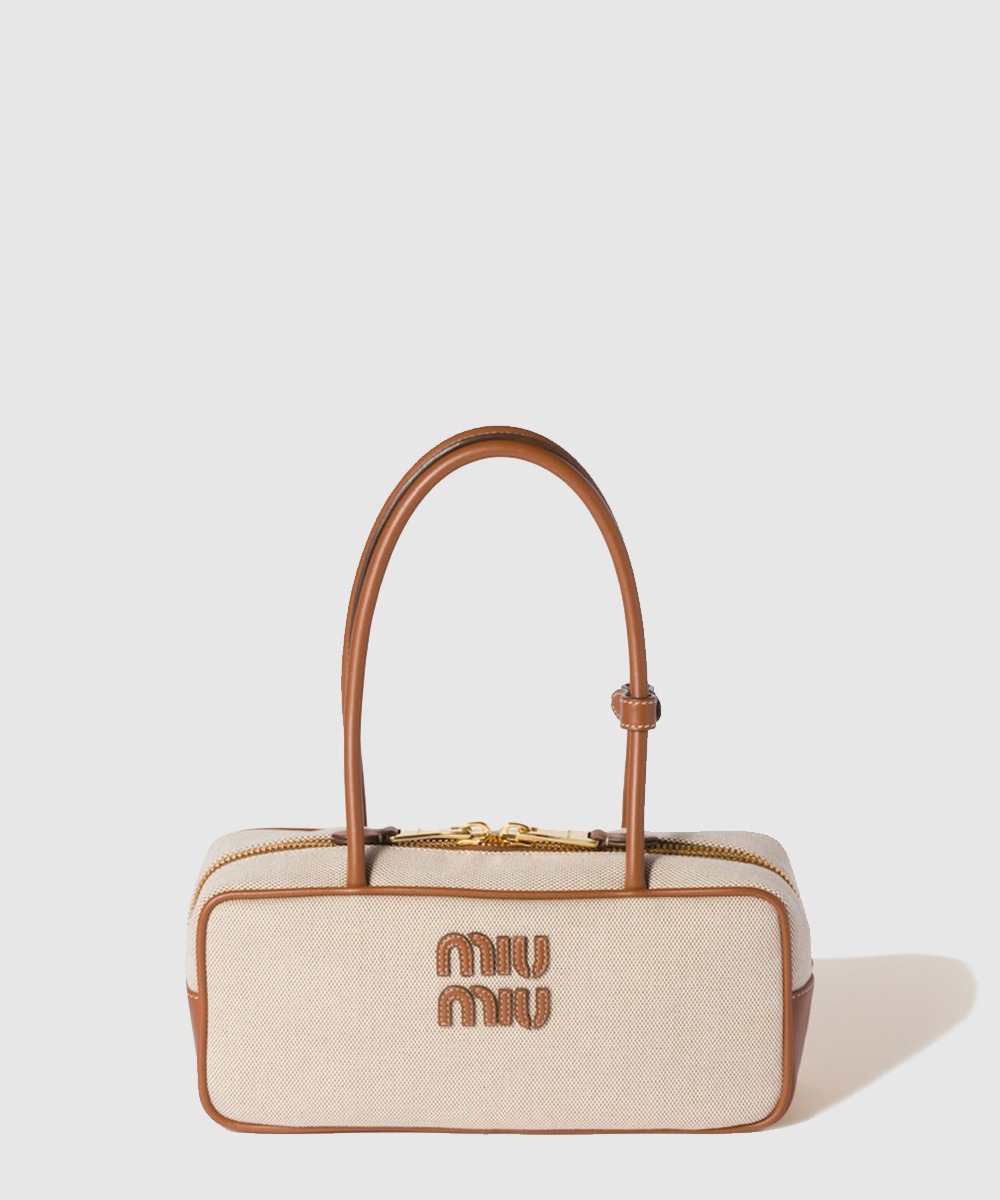 미우미우 캔버스 및 가죽 보백 5BB173