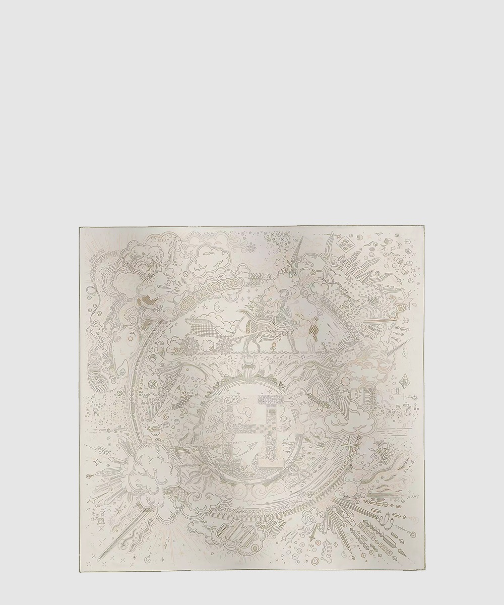 에르메스 Please Hold The Line 스카프 90