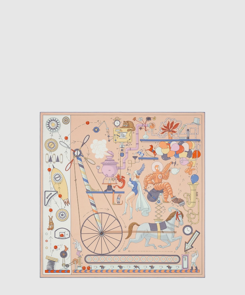 에르메스 Confort en Automobile 스카프 90