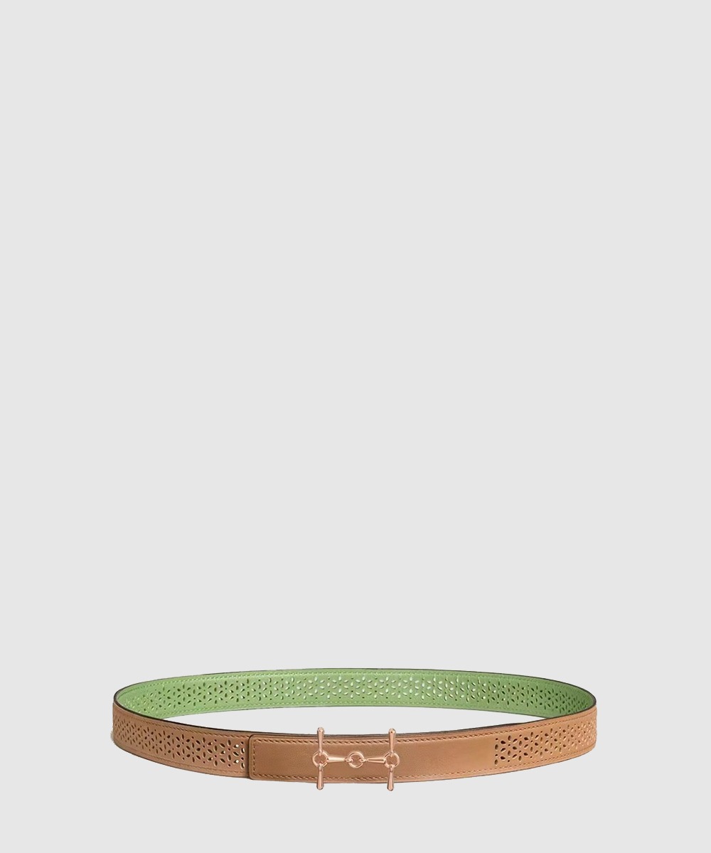 에르메스 H Equestre 버클과 가역 벨트