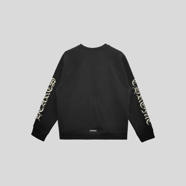 크롬하츠 자수 블랙 스웨트셔츠