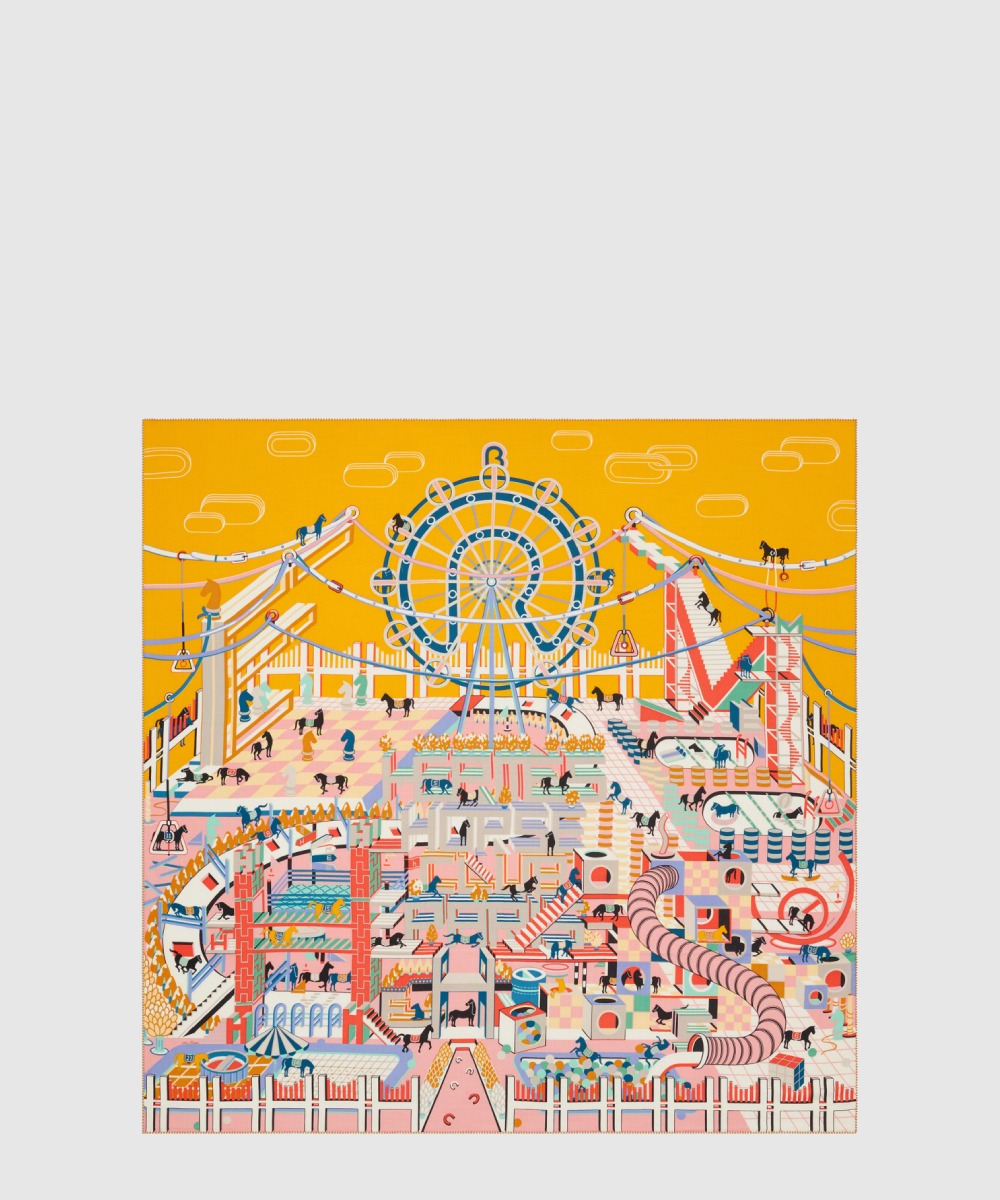 에르메스 Horse Racing Club 숄140