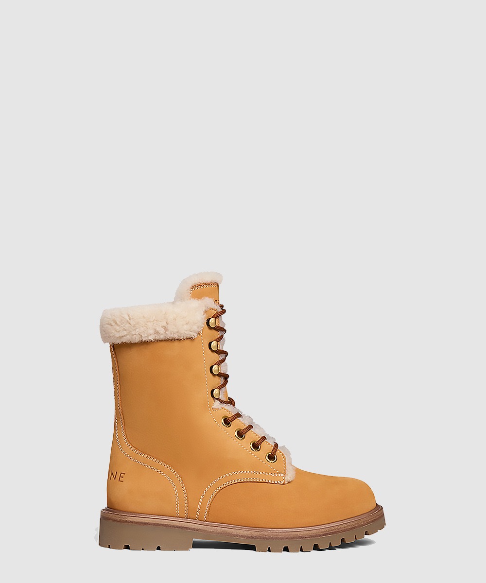 셀린느 커트 레이스업 미드 부츠 361824